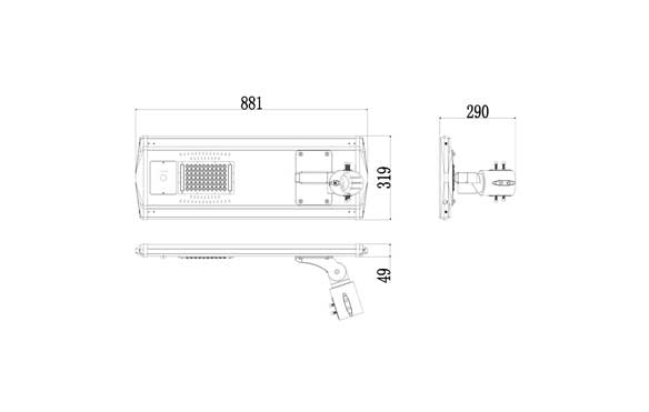 Solar Led Street Light 30W