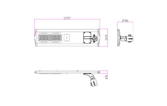 Solar Led Street Light 50W