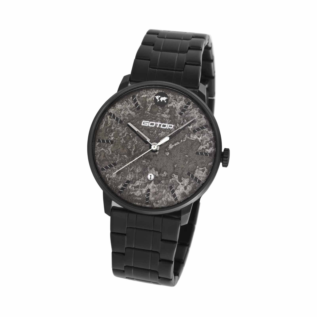 SS549-03 Black Stainless Steel Watch Mens