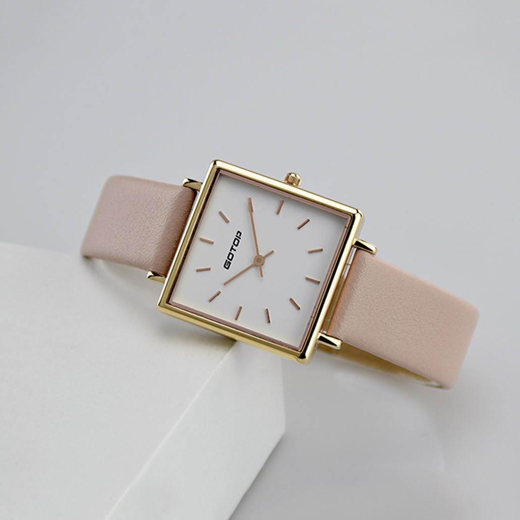 Women's Square Watch Leather Band