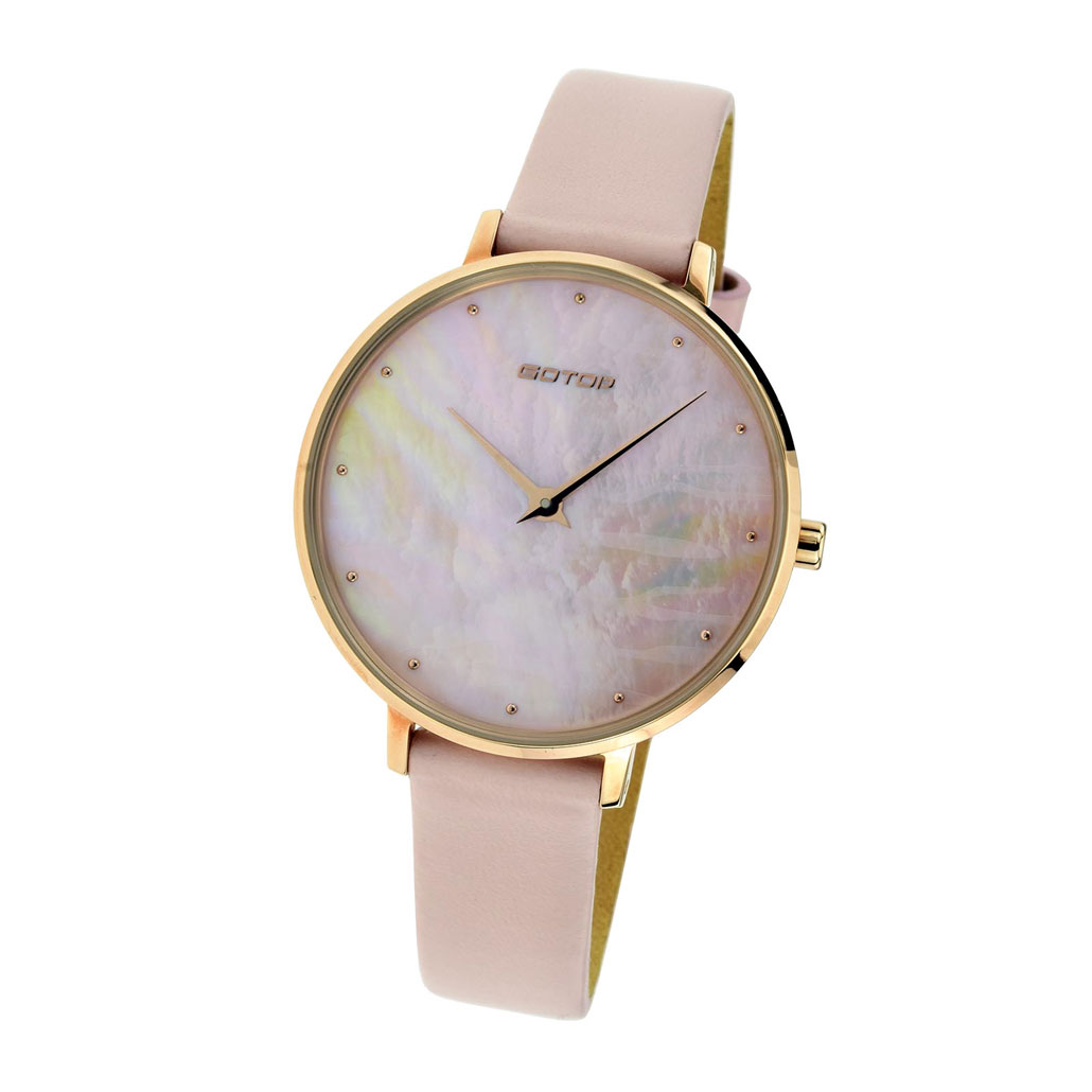 Women's Watch with Thin Leather Strap