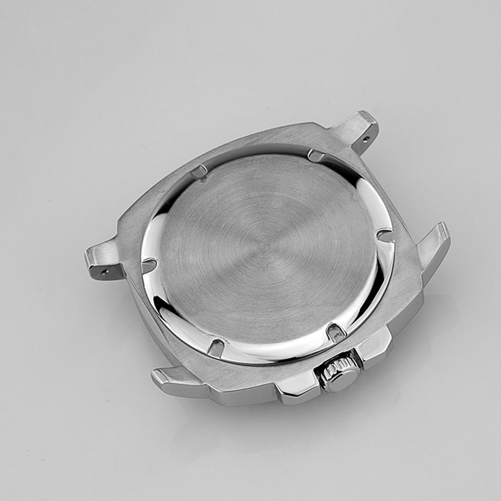 WC007 Two-Tone Metal Watch Case with Rotating Bezel