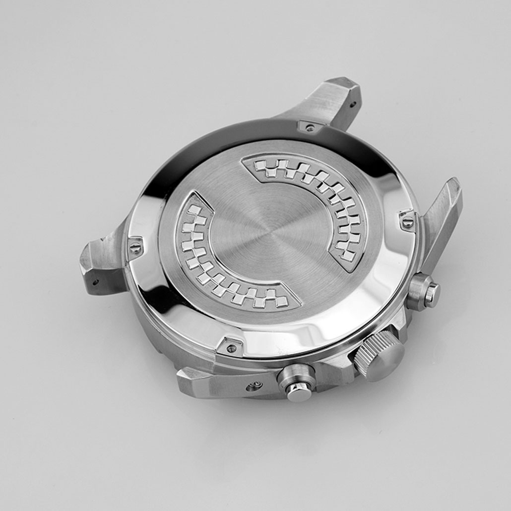 WC032 Large Stainless-steel Watch Case With Rotating Bezel