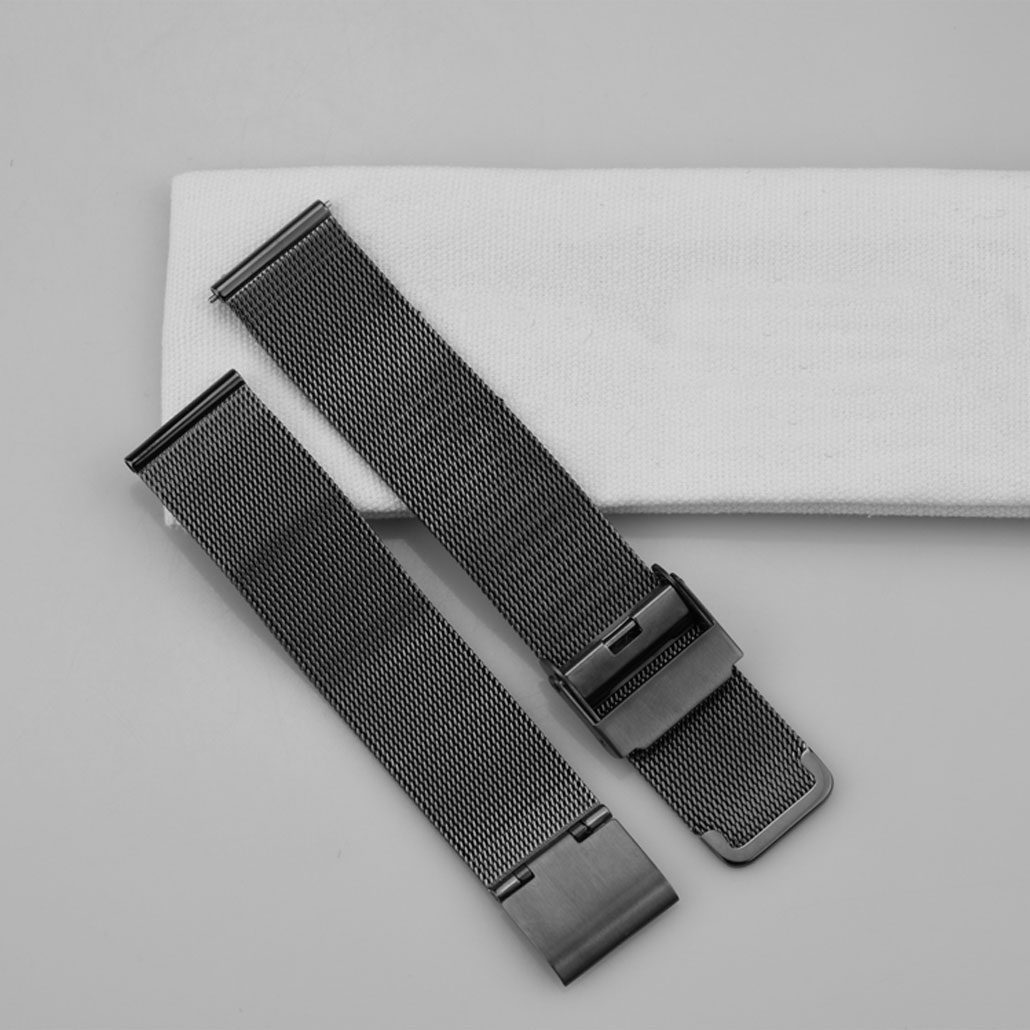 WS010 Black Stainless-steel Watch Bracelet