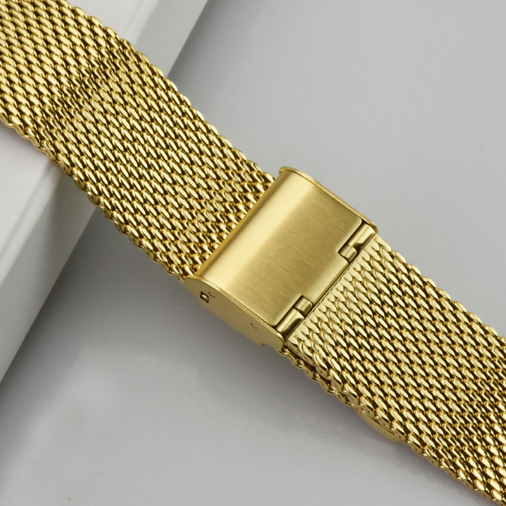 WS011 Gold Colored Stainless-steel Watch Band