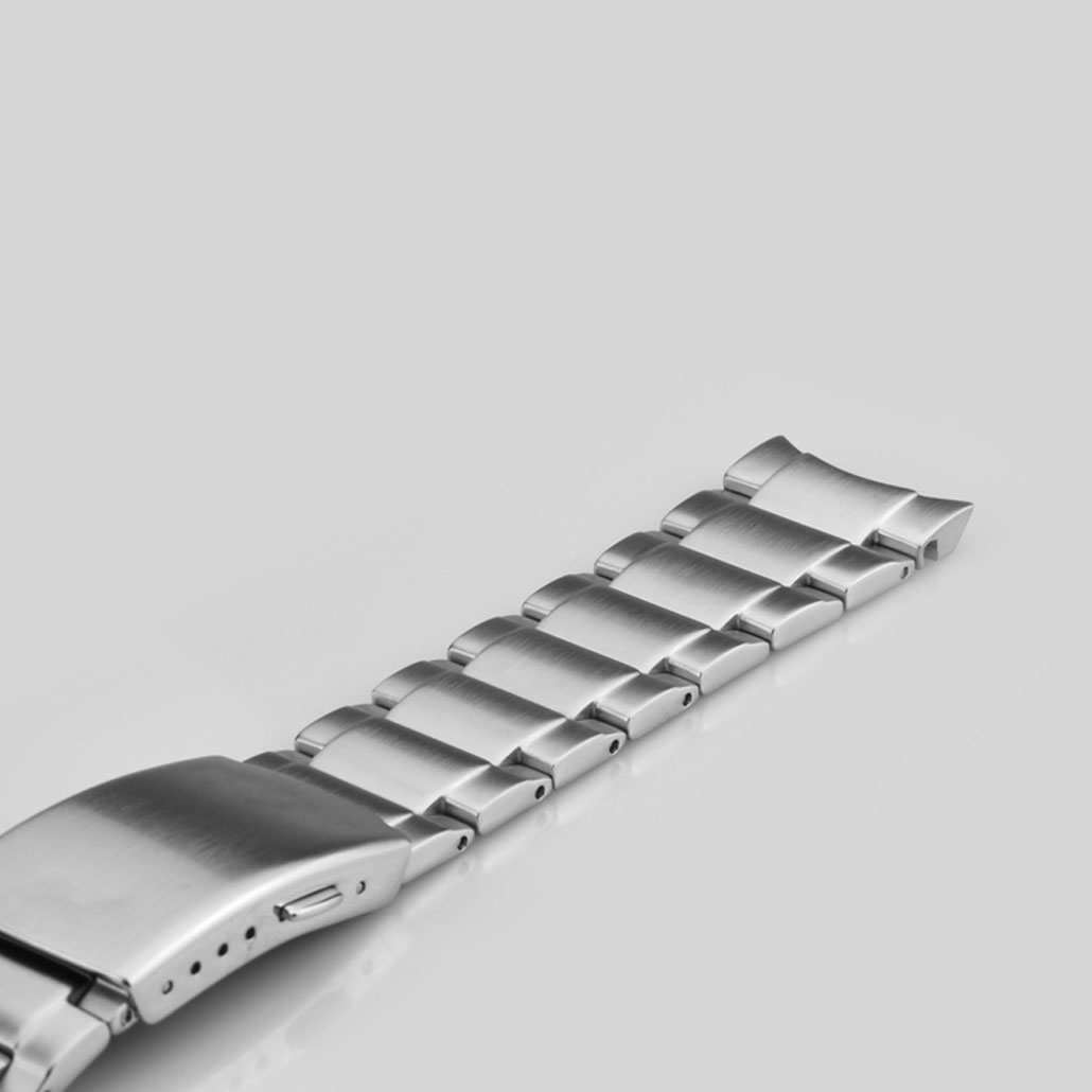 WS018 Fine Stainless-steel Watch Bracelet In Silver Finish