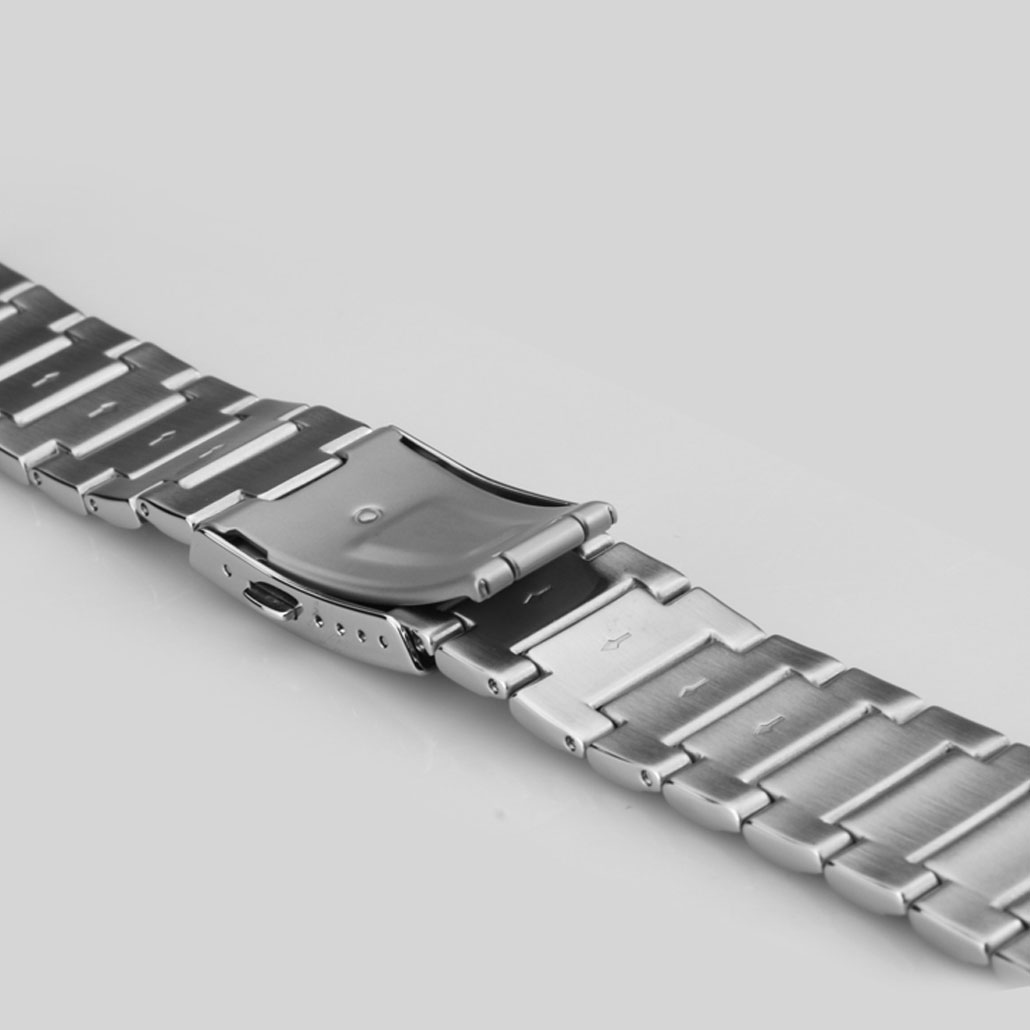 WS018 Fine Stainless-steel Watch Bracelet In Silver Finish