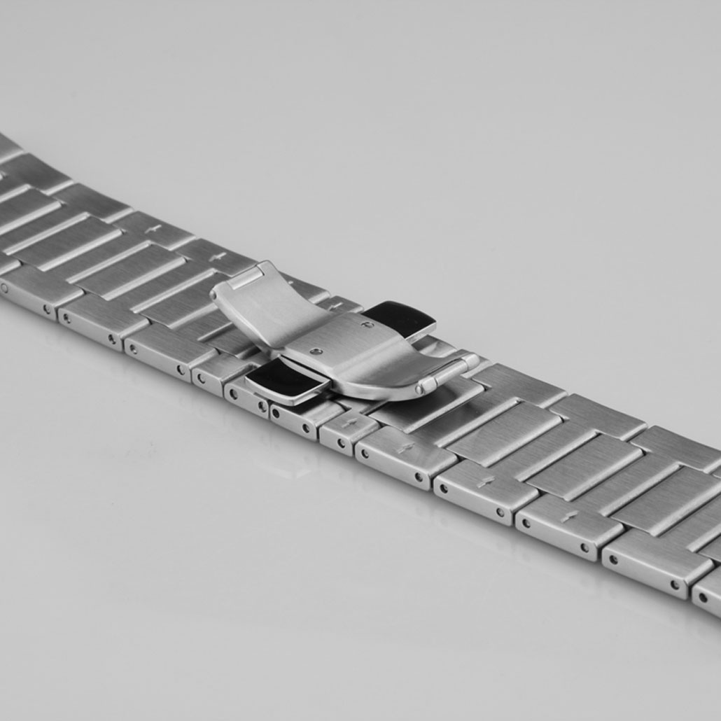 WS019 Silver Stainless-steel Watch Strap For Men's Watches