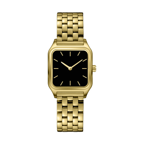 gold polished stainless steel 316l womens watch1