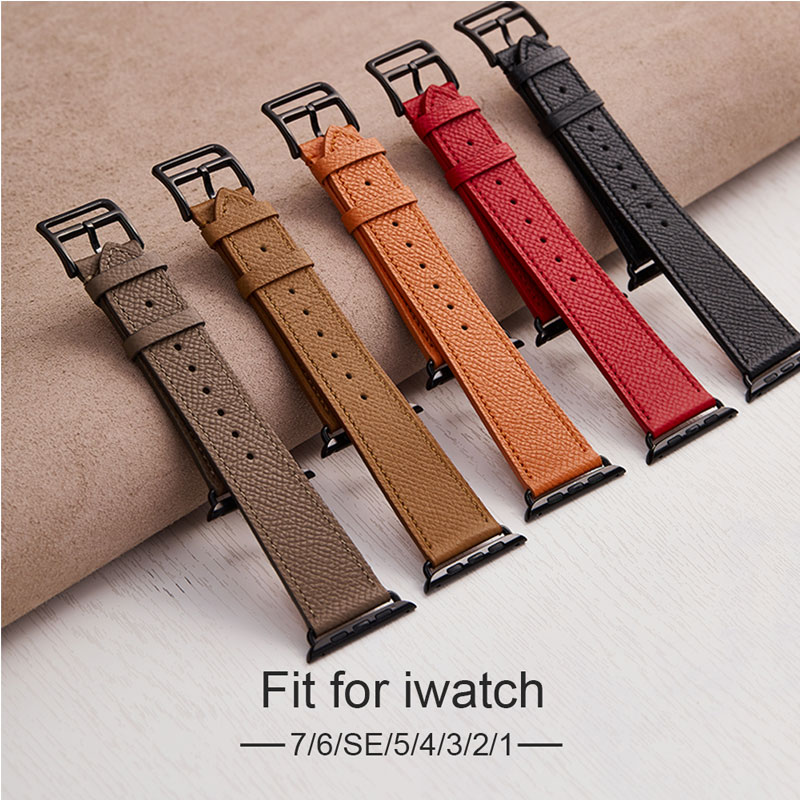 Genuine Leather Luxury Apple Watch Band Strap