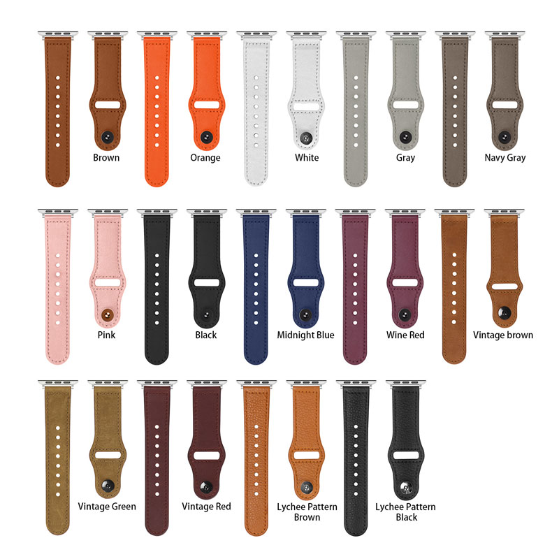 Custom Genuine Leather Smart Apple Watch Band