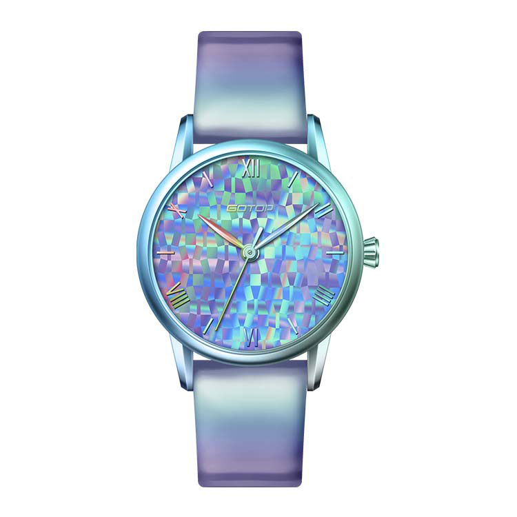 women watch with multicolor plating2