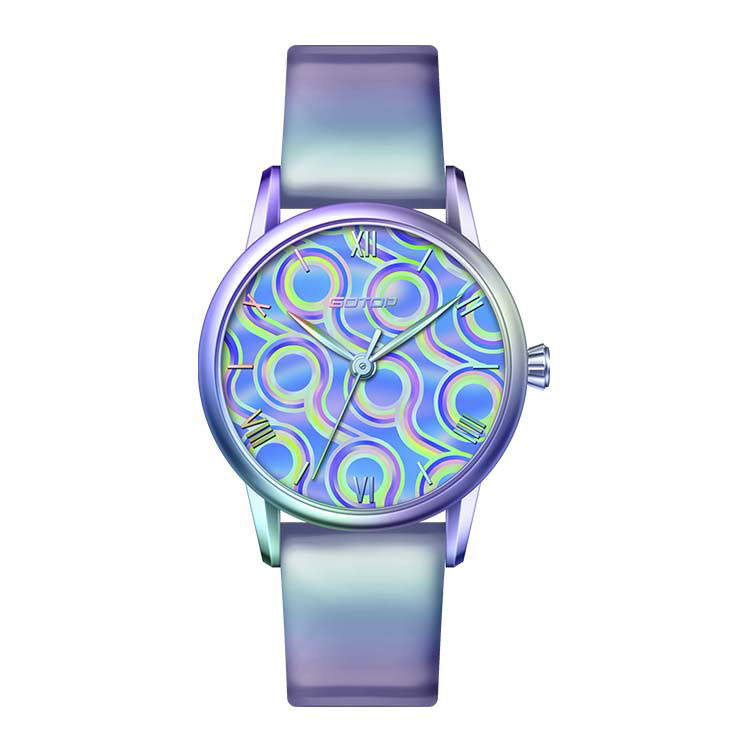 women watch with multicolor plating4
