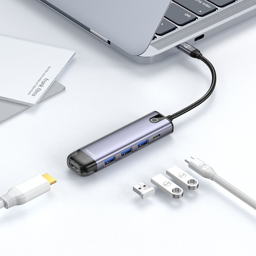 5 In 1 USB C Hub With PD