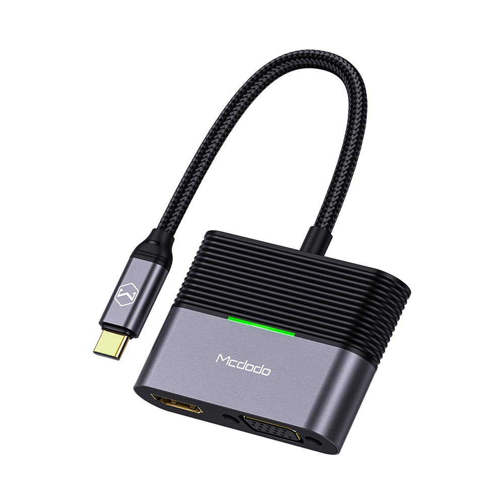 USB-C To HDMI And VGA With PD