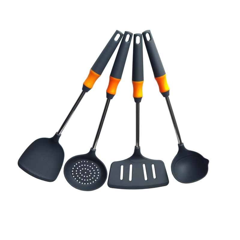 4 pcs of Silicone And Stainless Steel Kitchen Utensils-BH-SKU012